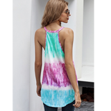 Tie Dye Colorblock Tank