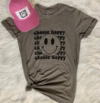 Choose Happy Graphic T-Shirt