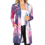 Blue & Pink Tie Dye Cardigan