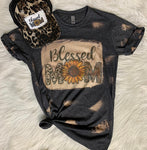 Bleached Blessed Mom Graphic T-Shirt