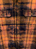 Bleached Camel Magenta Plaid Flannel