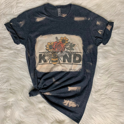 Bleached Bee Kind Graphic T-Shirt