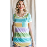 Colorful Striped Top