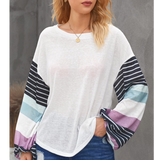 Striped Puff Sleeve Top