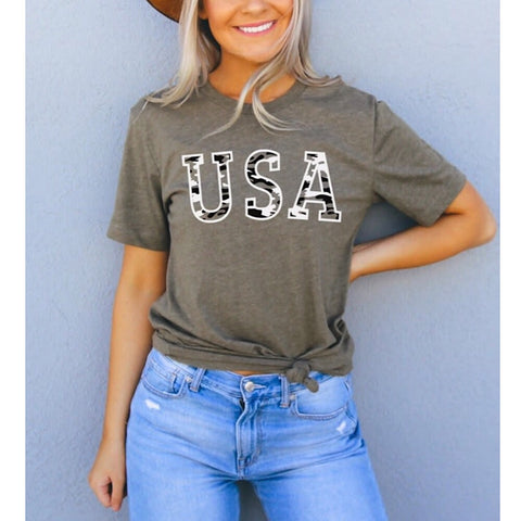 Camouflage U.S.A. Casual T-Shirt