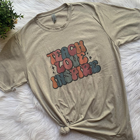 Teach Love Inspire Graphic T-Shirt