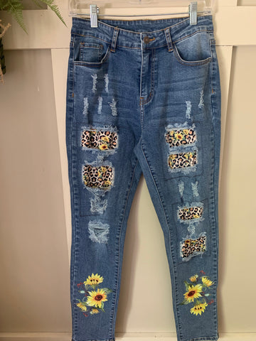 Sunflower Patchwork Jeans