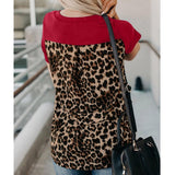 Red Leopard Accents Tee