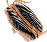 Blush Multi Compartment Crossbody Purse