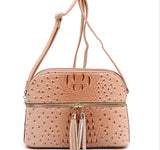 Blush Multi Compartment Crossbody Purse